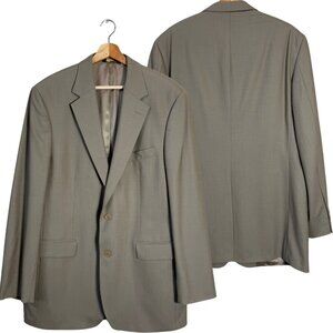Brooks Brothers 346 Wool Sport Coat Dinner Jacket Blazer Men's 42L Tan Stretch